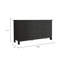 Commode double 6 tiroirs Paris, quatre pieds, plateau supérieur, wengé noir
