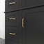 30 po Meuble-lavabo autoportant en bois noir avec tiroirs-866524768
