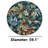 Cotton Floral Round Area Rug - Non-Slip Underside-2120304323