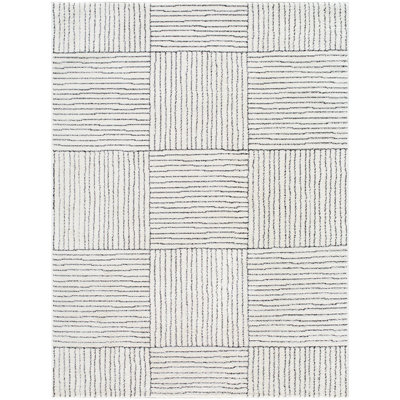 Beyanka Chequered Machine Tufted Area Rug