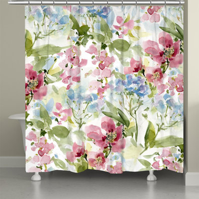 Watercolor Floral Bunch Shower Curtain By Laural Home
