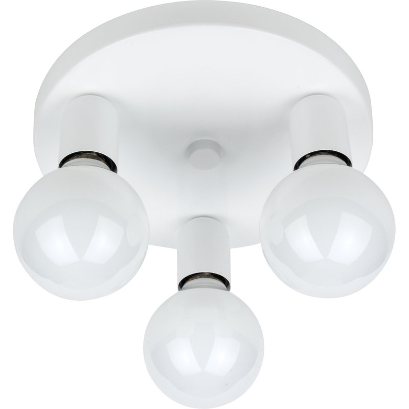 Parma Semi Flush Mount, White