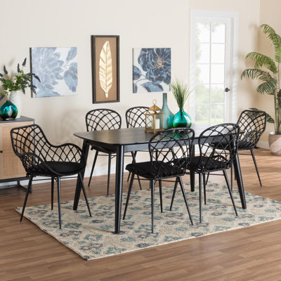 Raleigh 6 - Person Rattan Dining Set