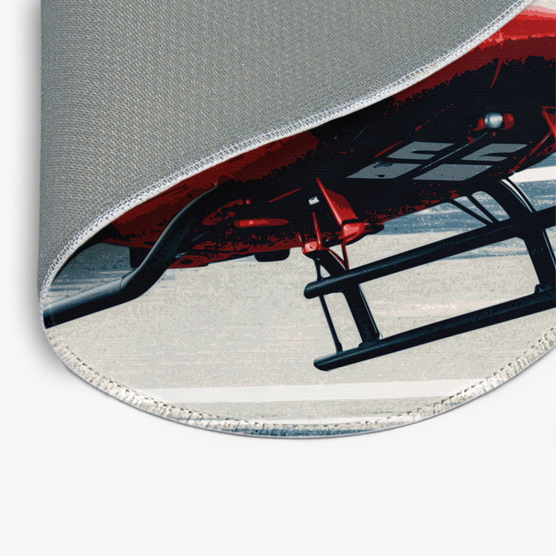 Tapis intérieur et extérieur gris Transport, Rond 5 pi