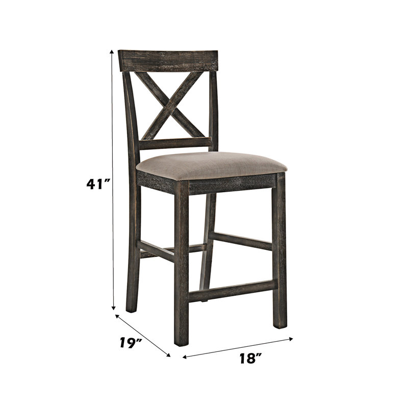 Ensemble de 2 chaises de salle à manger à hauteur de comptoir