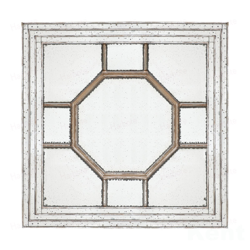 Miroir mural 48 po x 48 po de style antique avec cadre en miroir
