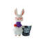 Lapins de Pâques en résine, décoration de jardin, figurine de statue en résine-2036920779