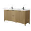 Meuble-lavabo double autoportant 72 po avec plateau en quartz Palmilla-114679376-114679374-134448199