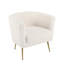 Fauteuil demi-tonneau en polyester 28 po-284216242