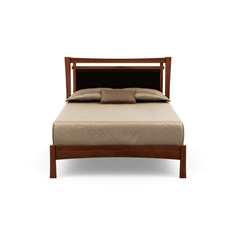 Monterey Upholstered Bed, Natural Cherry, King, Ebony