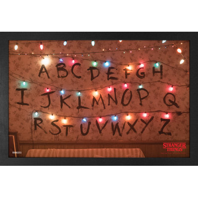 «Stranger Things - Will's Lights», reproduction encadrée de 11 x 17