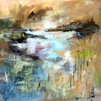 «Nevern Lights V» par Anne Farrall Doyle - peinture sur toile tendue