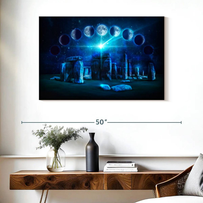 Phases de lune Kavia Stonehenge, H 26 po x l 39 po