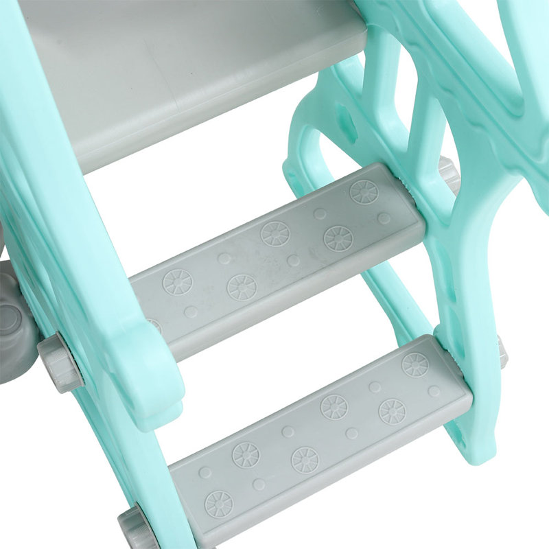 Shoaib Zoomie Kids Plastic Swing Set with 1 Swing(s) , 1 Slide(s), Green/Grey
