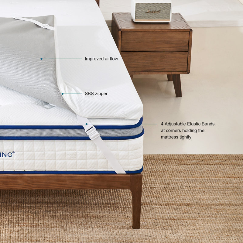 3'' Gel Memory Foam Mattress Topper, Twin