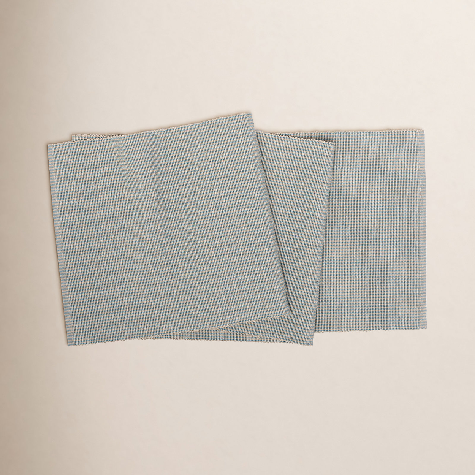 Gilmour Port Stripe Cotton Table Runner, Aegean