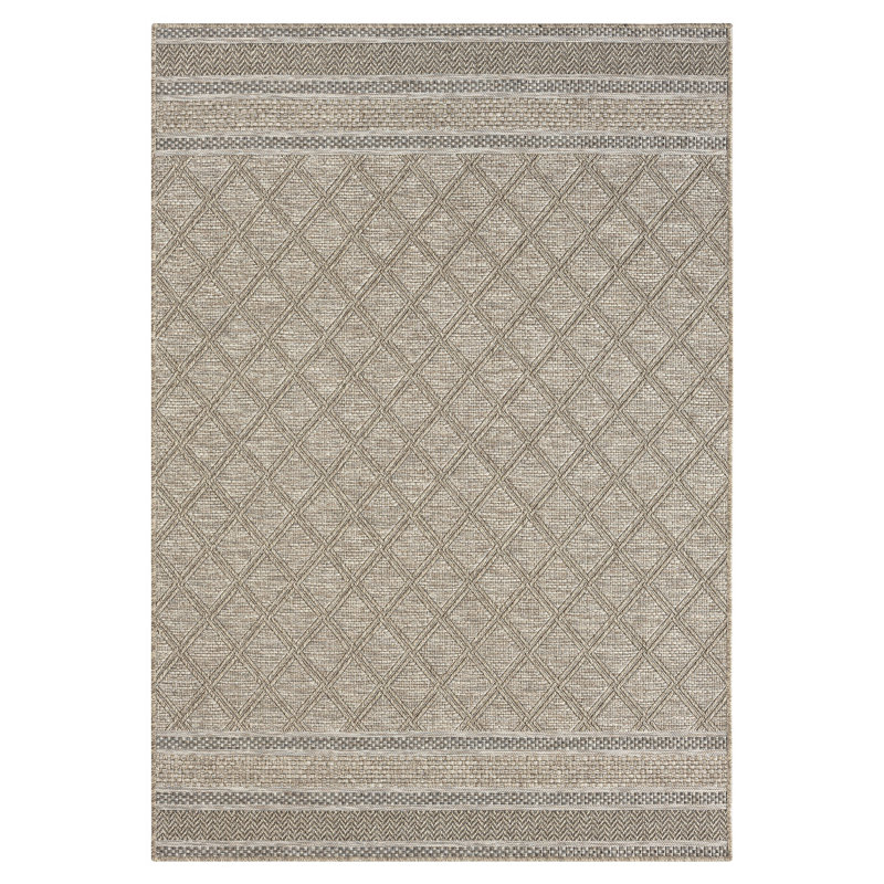 Union Rustic Harril Flatweave Faux Jute Tan/Natural Indoor/Outdoor Rug ...
