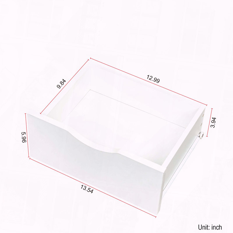 Table de chevet avec rangement pour la nuit, Blanc