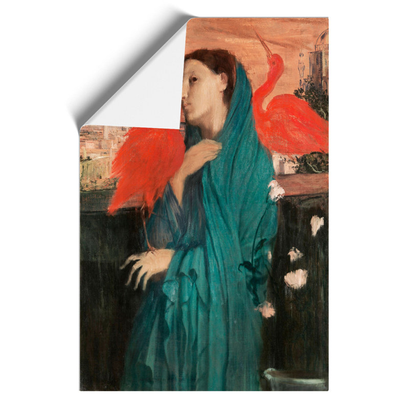 Young Woman with Ibis Birds by Edgar Degas - Frameless Print, 30cm H x 21cm W x 0.1cm D