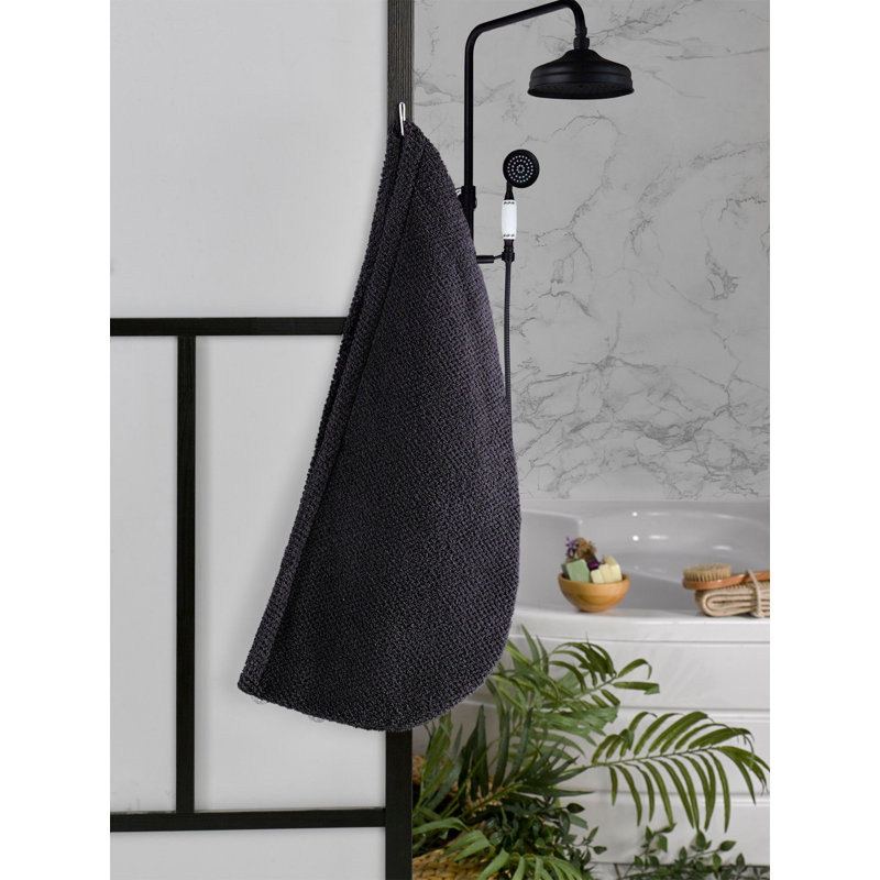 Ensemble de serviettes 2 pièces 100% coton, Noir