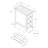 End,Side Table with Three Drawers