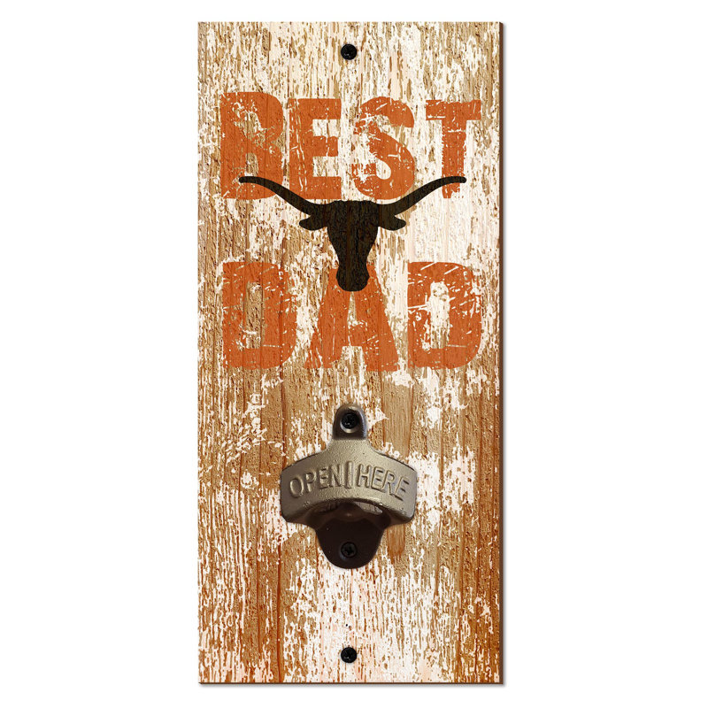 Wood Bottle Opener, Texas