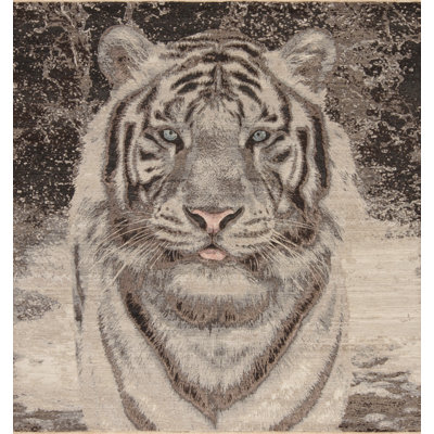 Animal Kingdom Hand Knotted Wool Area Rug