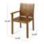 Chaise de salle à manger Wilson, ensemble de 2