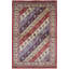 Tapis tribal coloré en laine noué à la main 3 x 5 pi pour chambre à coucher