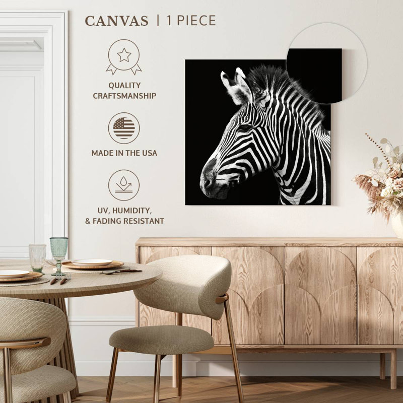 Brampt Zebra Stripes Pattern III, 24" H x 24" W