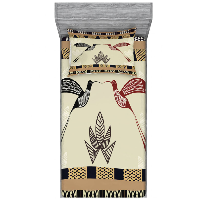 Microfiber Sheet Set, Twin Sheet Set with Fitted Sheet