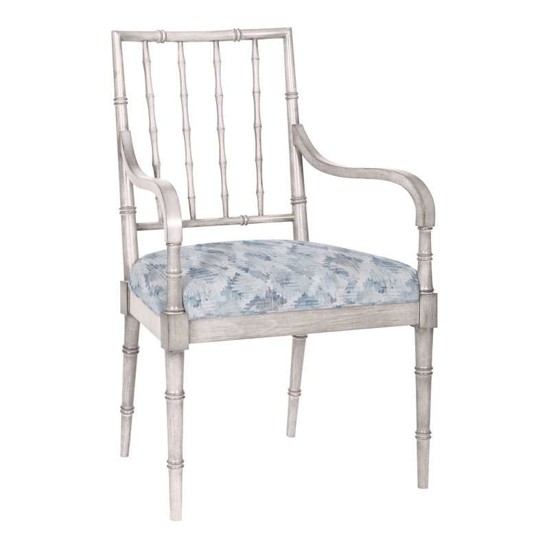 Libby Dining Arm Chair, Dove Gray, Navada Granite