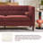  78'' W Mid Century Tufted Square Arm Sofa-1301436043