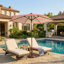Parasol de patio avec auvent de glace, abri de jardin, de terrasse et de piscine-1577271509