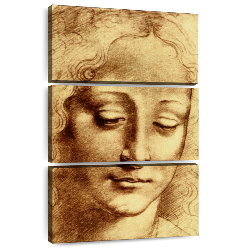 Tête de jeune fille Leisha, H 74 po x l 48 po