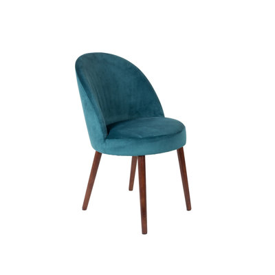 20'' H Velvet Upholstered Beech Side Chair
