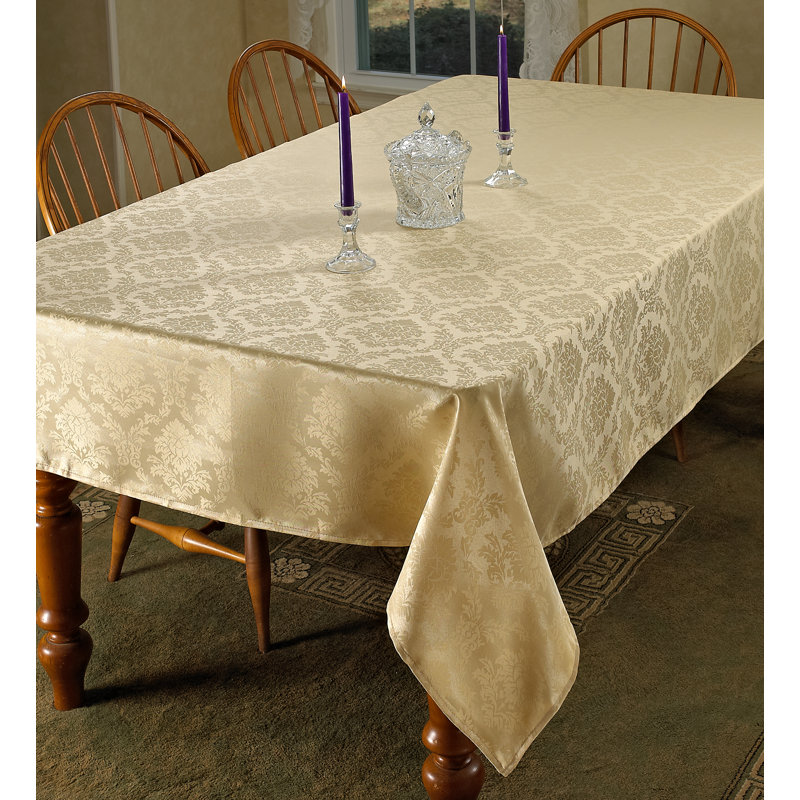 Wiesner Tablecloth, 60" W Round, Gold