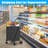 Shopping Cart With Shelf,Grocery Cart On Wheels, Foldable Utility Shopping Carts With 360° Rolling Swivel Wheels For Groceries Laundry-134443428-134443425