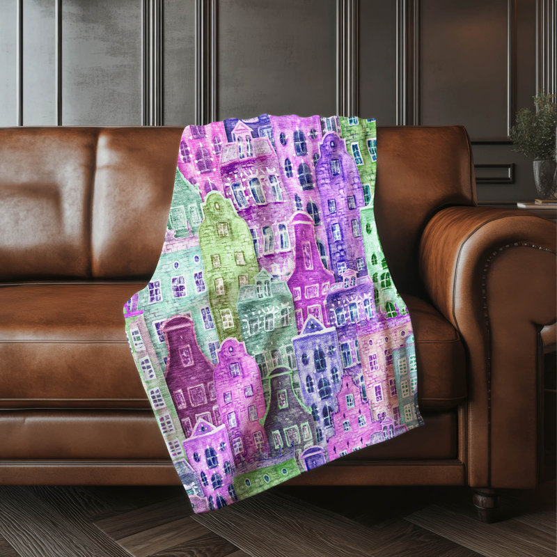 Jeté fantaisie Addison Sherpa ASB600, Purple