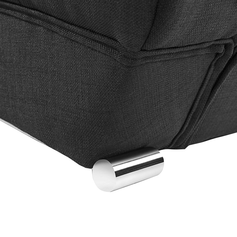 Upholstered Bed, Black/Anthracite, Super King (6')