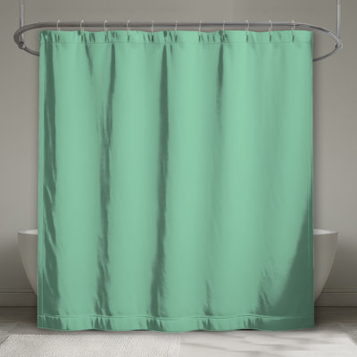 Solid Mint Green Shower Curtains Extra Long