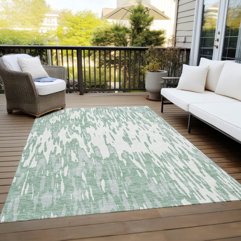 Tapis rectangulaire Aleighna avec envers antidérapant, Rectangulaire 3 pi x 5 pi