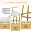 Ensemble de 2 tabourets de comptoir Modern, tabourets de comptoir en velours avec structure en fer, dossier et coussin moelleux, repose-pieds-1460627454