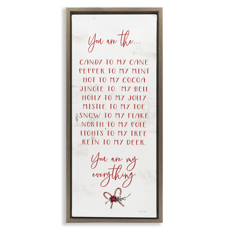 Cadre flottant My My Holiday Holiday, design par Cindy Jacobs, H 31 po x l 15 po, Cadre flottant orme Montalcino
