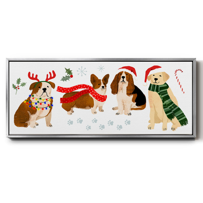 Collection Holidogs - toile encadrée, H 20 po x l 50 po