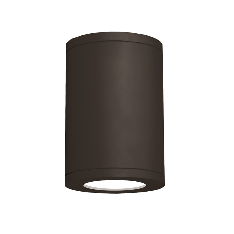Tube 1 - Light LED Flush Mount, 7.17" H x 5" W, Bronze, 2700K