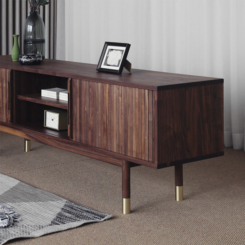Meuble télé moderne à porte simple, 78.74"