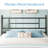 Metal Platform Bed With Modern-Style Headboard And Footboard, No Box Spring Needed-1014724601-1014724600