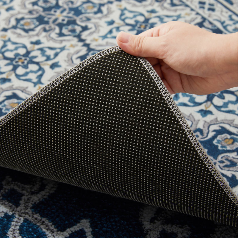 Luxury Vintage Printed High Low Pile Area Rug Soft Durable Non-Slip Carpet, Rectangle 80 x 150 cm