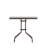 Amlie Square Tempered Glass Metal Table with Smooth Ripple Design Top-451080737-451080738